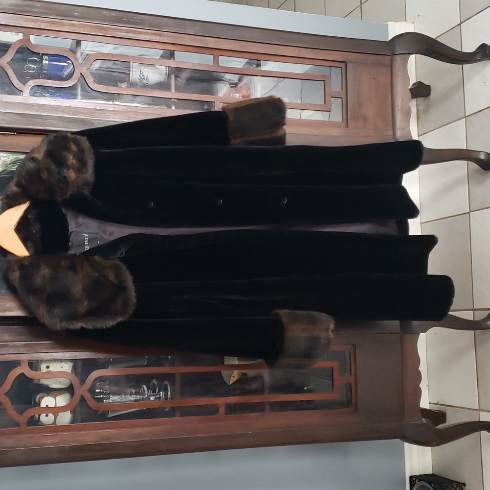 Faux fur coat